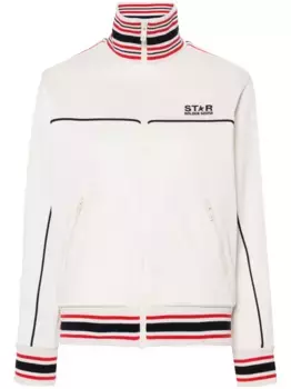 Бомбер с вышитым логотипом GOLDEN GOOSE, нейтральный