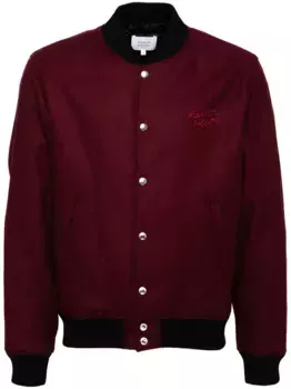 Бомбер с вышитым логотипом Maison Kitsun, красный