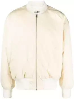 Бомбер с вышитым логотипом MM6 Maison Margiela, нейтральный