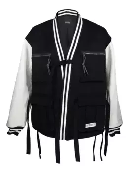 Бомбер с вышитым логотипом Mostly Heard Rarely Seen, черный