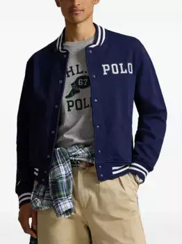 Бомбер с вышивкой POLO RALPH LAUREN, синий