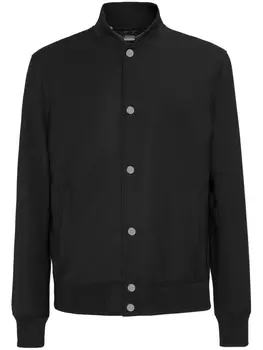 Бомбер со стразами Billionaire, черный