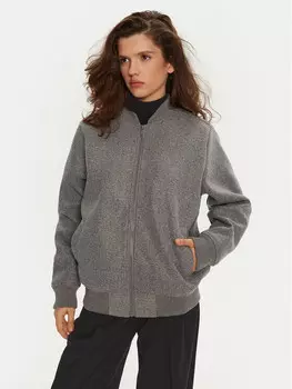 Бомбер стандартного кроя Brave Soul, серый