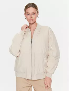 Бомбер стандартного кроя Calvin Klein, экрю