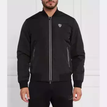 Бомбер стандартного кроя Ea7, черный