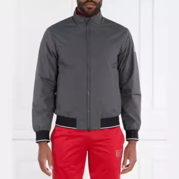 Бомбер стандартного кроя Ea7, черный