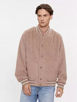 Бомбер стандартного кроя Guess, бежевый
