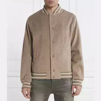 Бомбер стандартного кроя Guess, бежевый