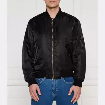 Бомбер стандартного кроя Guess, черный