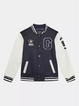 Бомбер стандартного кроя Guess, синий
