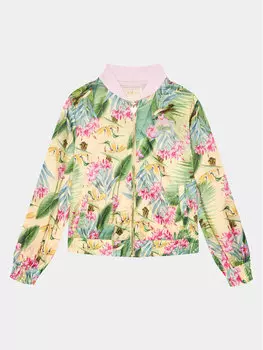 Бомбер стандартного кроя Guess, зеленый