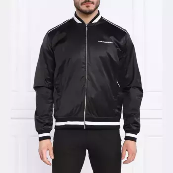 Бомбер стандартного кроя Karl Lagerfeld, черный