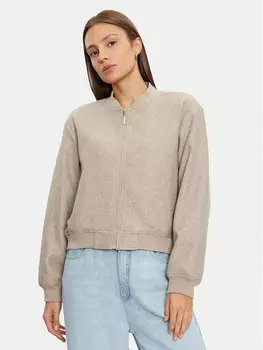 Бомбер стандартного кроя Only, бежевый