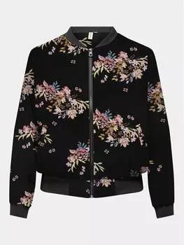 Бомбер стандартного кроя Only Carmakoma, черный