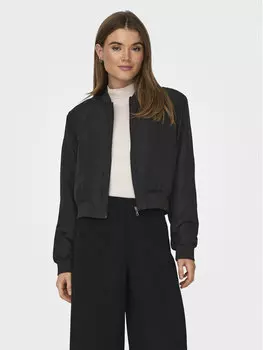 Бомбер стандартного кроя Only, черный