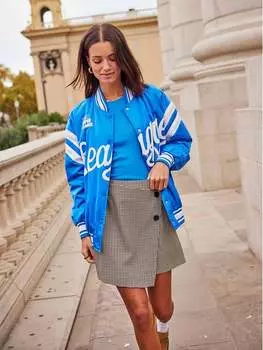 Бомбер стандартного кроя Only, синий