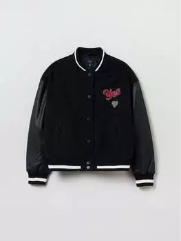 Бомбер стандартного кроя Ovs, черный