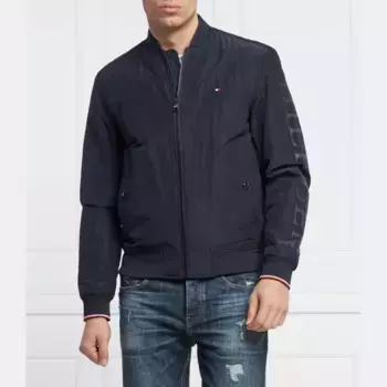 Бомбер стандартного кроя Tommy Hilfiger, синий