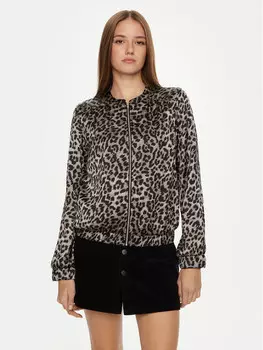 Бомбер стандартного кроя Vila, серый