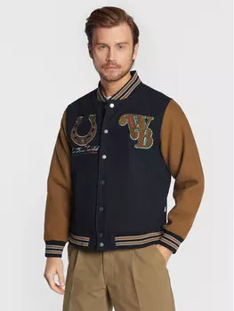 Бомбер стандартного кроя Woodbird, синий