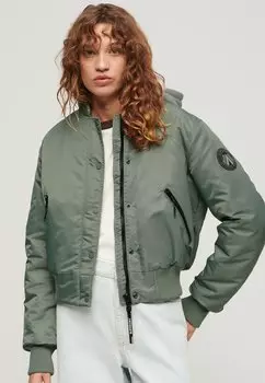 Бомбер Superdry, цвет laurel khaki