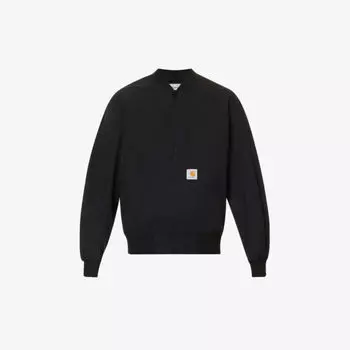 Бомбер свободного кроя с нашивкой-логотипом Carhartt Wip, черный