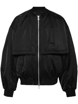 Бомбер свободного кроя SONGZIO, черный
