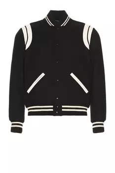Бомбер Тедди Saint Laurent, цвет Black & White