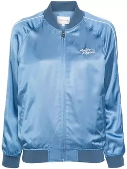 Бомбер Teddy Maison Kitsun, синий