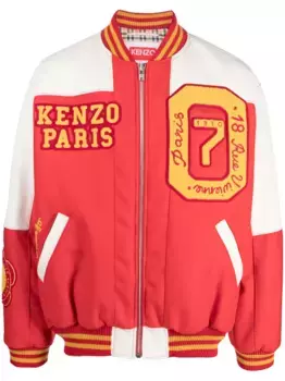 Бомбер Tiger Academy с логотипом KENZO, красный