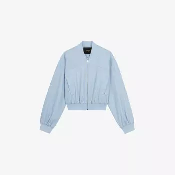 Бомбер укороченный Maje, синий