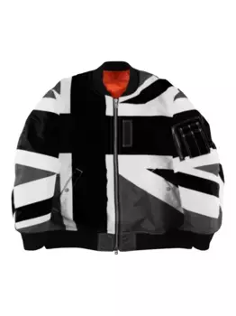 Бомбер Union Jack Multi Takahiromiyashita The Soloist, черный