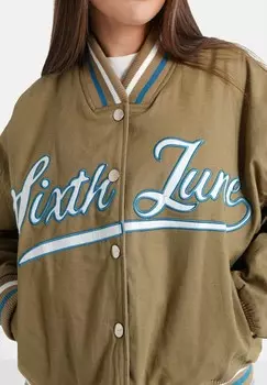 Бомбер VARSITY Sixth June, зеленый