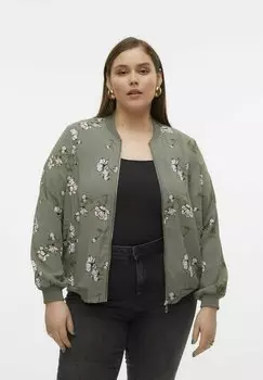 Бомбер Vero Moda Curve, цвет laurel wreath