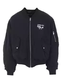 Бомбер Video с графичным принтом Enfants Riches Dprims, черный