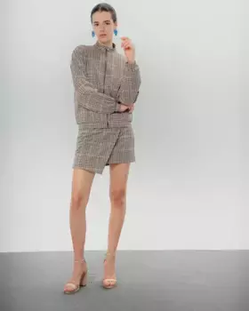 Бомбер женский принтованный Margot Dolores Promesas, бежевый