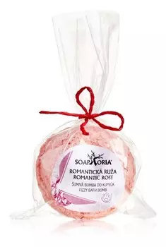 Бомбочка для ванны антистресс с регенерирующим эффектом Soaphoria Romantic Rose
