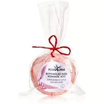 Бомбочка для ванны Soaphoria Romantic Rose — антистрессовый регенерирующий эффект, 85 г