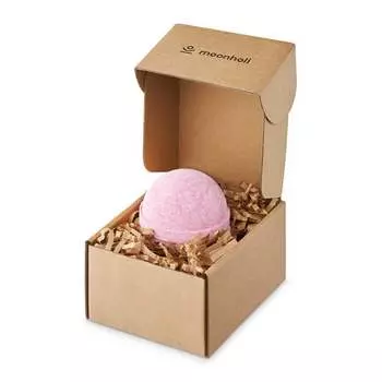 Бомбочка для ванны, сочная клубника, 180г Moonholi