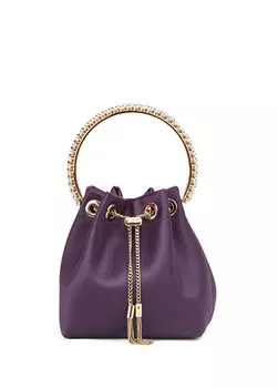 Bon bon фиолетовая женская сумка на шнурке Jimmy Choo