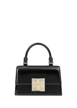 Bon bon mini черная женская кожаная сумка Tory Burch