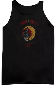 Bon Jovi 1987 мужская майка Gildan, черный