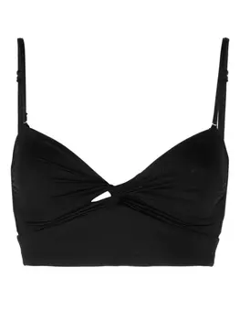 BONDI BORN топ бикини Daphne со сборками, черный