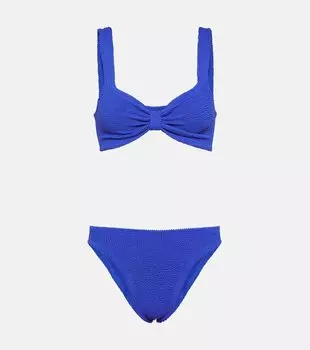 Бонни в бикини Hunza G, синий