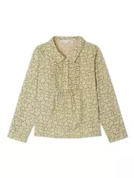 Bonpoint блузка Glycine с графичным принтом, нейтральный цвет