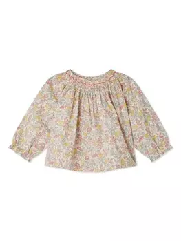 Bonpoint блузка Griotte с цветочным принтом, синий