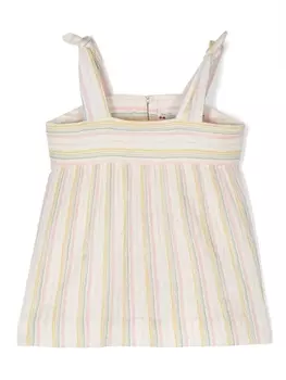 Bonpoint блузка в полоску, белый