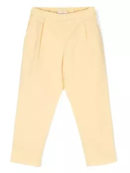 Bonpoint брюки чинос с эластичным поясом, желтый