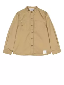 Bonpoint button-up long-sleeved shirt, нейтральный цвет