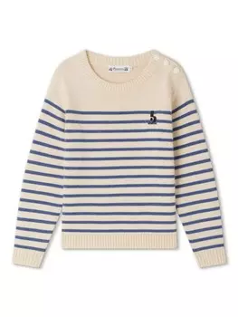 Bonpoint джемпер Crofton в полоску, серый